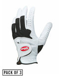 Wilson Advantage Golf Glove 3 Pack - White