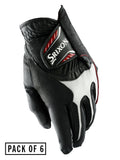Srixon All Weather Pack Of 6 Golf Gloves - Black