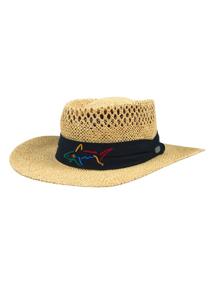 Greg Norman Signature Straw Hat - Natural