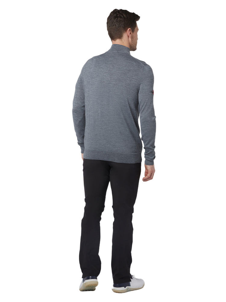 Callaway 1/4-Zip Blended Merino Sweater - Steel Heather