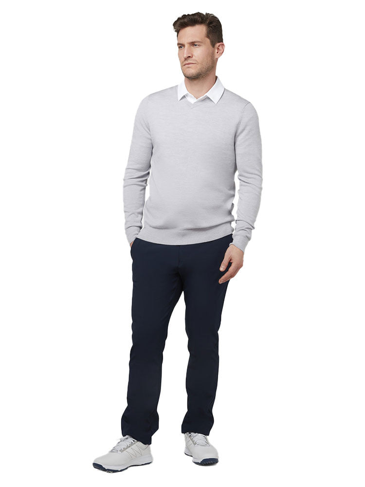 Callaway V-Neck Merino Sweater - Pearl Blue