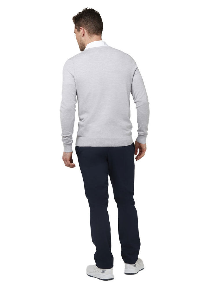 Callaway V-Neck Merino Sweater - Pearl Blue