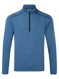 Ping Ramsey Half-Zip Ribbed Fleece - Snorkel Blue Marl