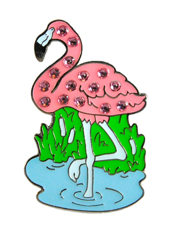 Navika Swarovski Crystal Flamingo Marker