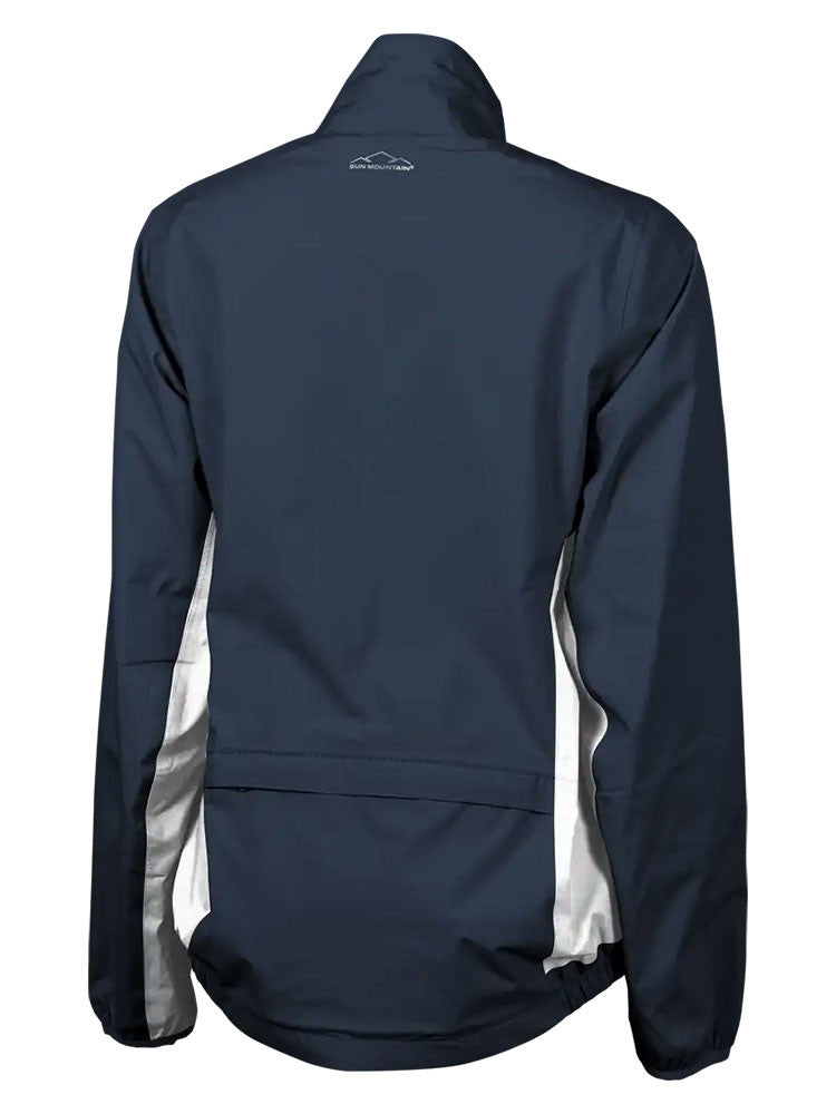 Sun Mountain Women's Monsoon Rain Jacket - Navy/White
