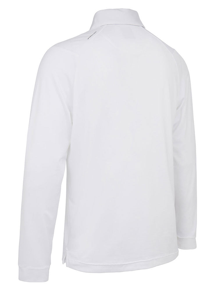 Callaway SwingTech Long Sleeve Performance Polo - Bright White