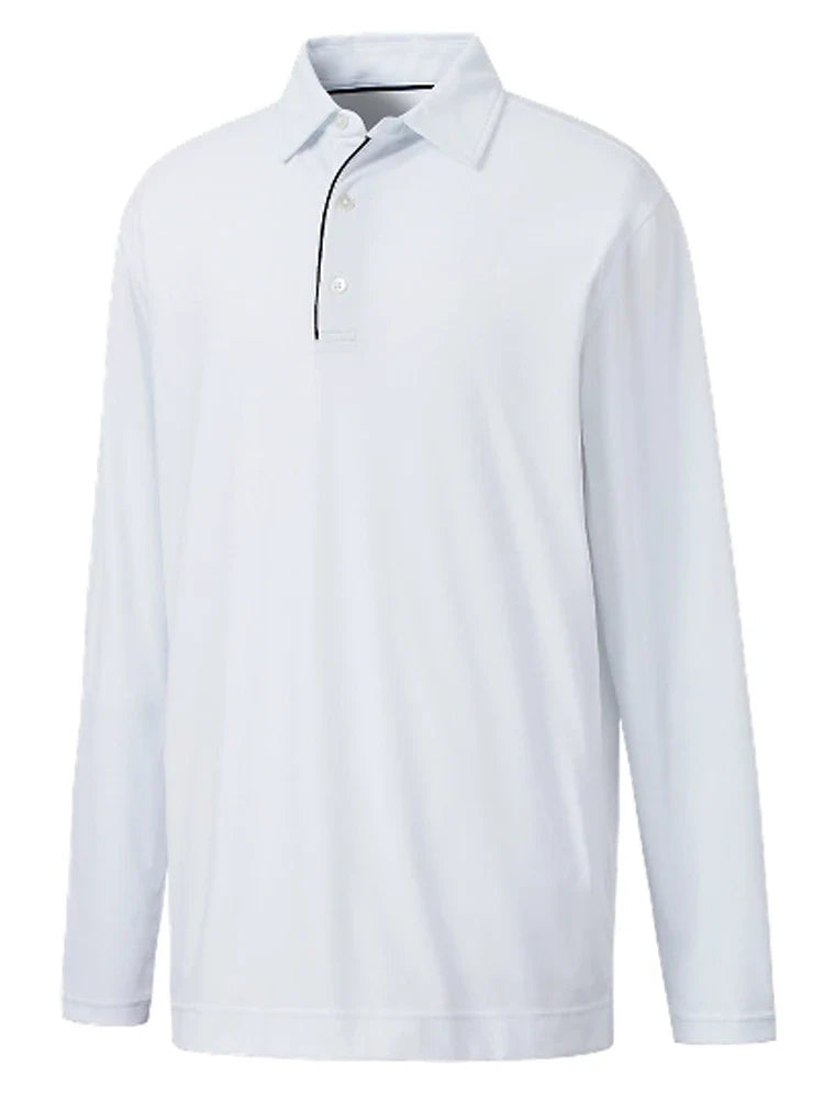 FootJoy Long Sleeve Sun Protection Polo - White