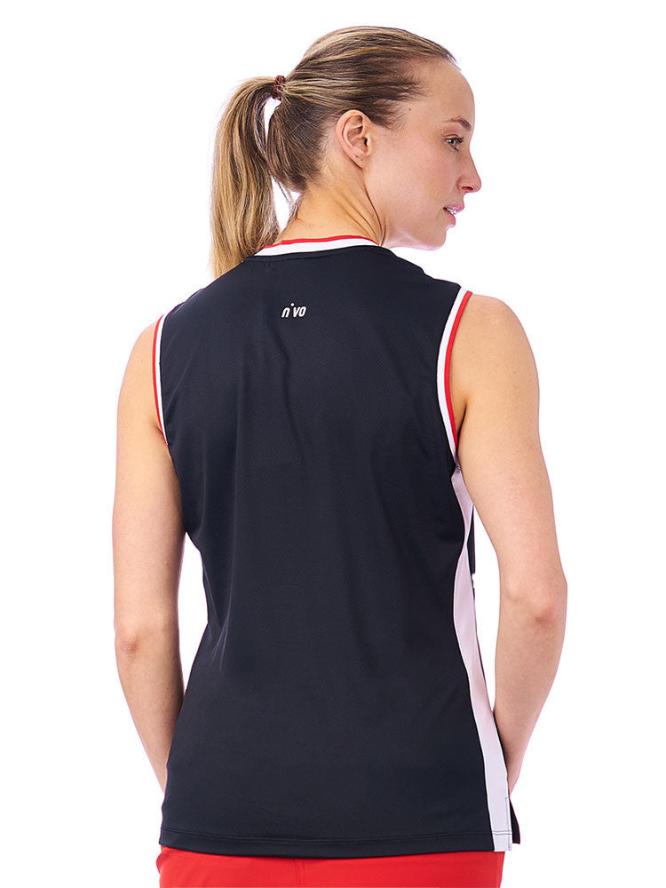 Nivo Womens Millie Sleeveless Mock - Black