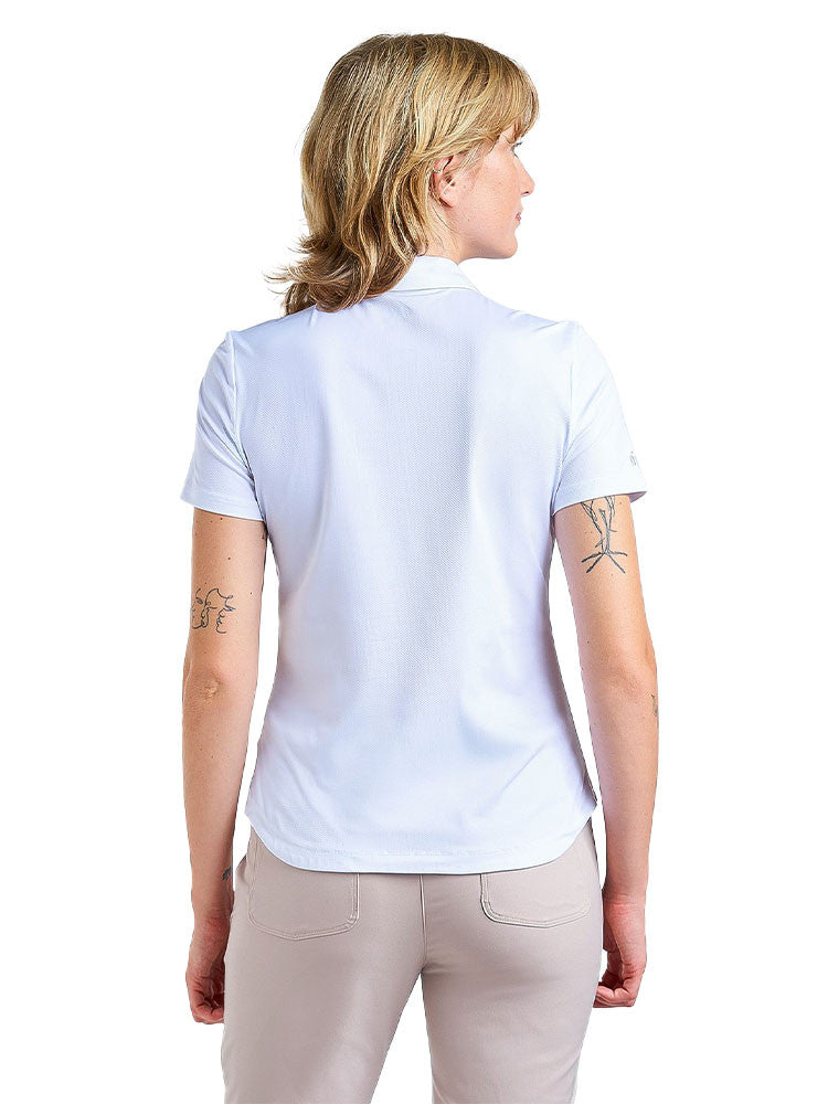Nivo Womens Naila II Short Sleeve Polo - White