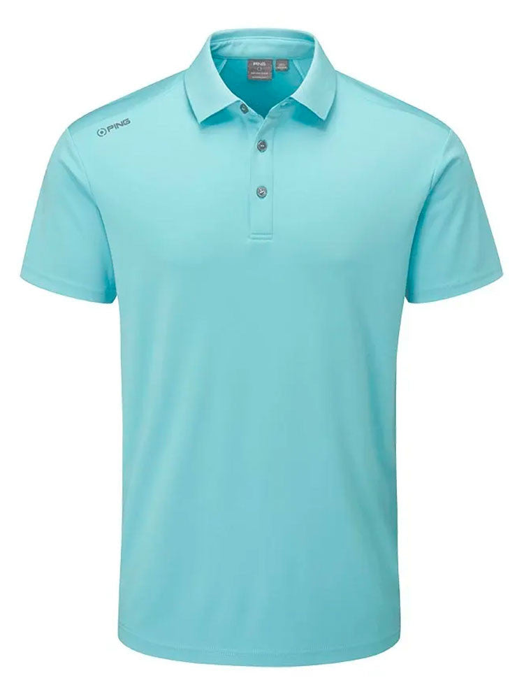 Ping Lindum Tailored Fit Polo - Sky Blue