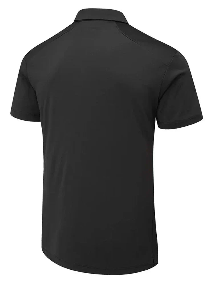 Ping Lindum Tailored Fit Polo - Black