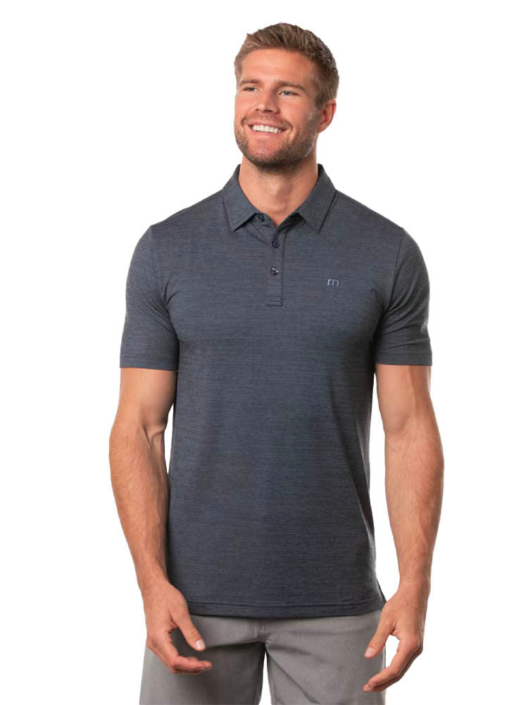 TravisMathew The Heater Polo - Vintage Indigo/Black