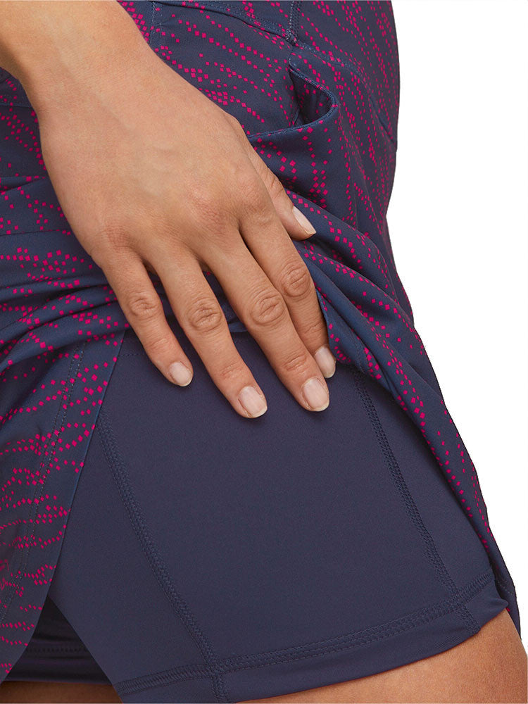 Puma Women's PWRMESH Whitewater Golf Skort - Navy Blazer/Orchid Shadow