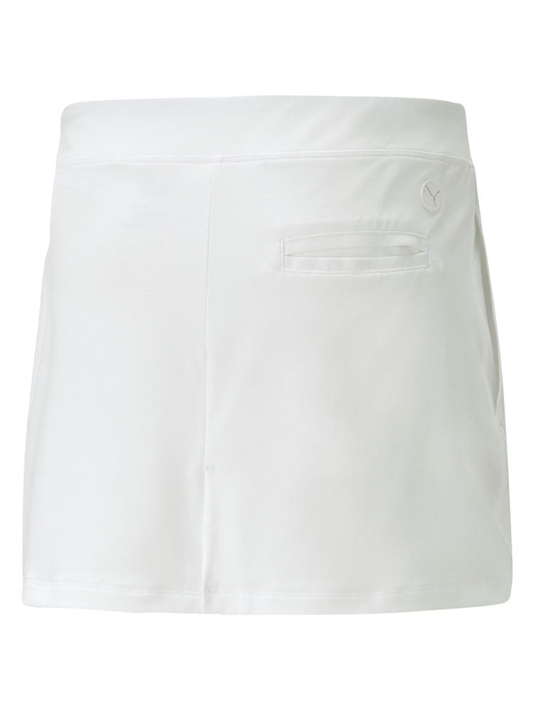 Puma JR Girls Knit Golf Skort - Bright White