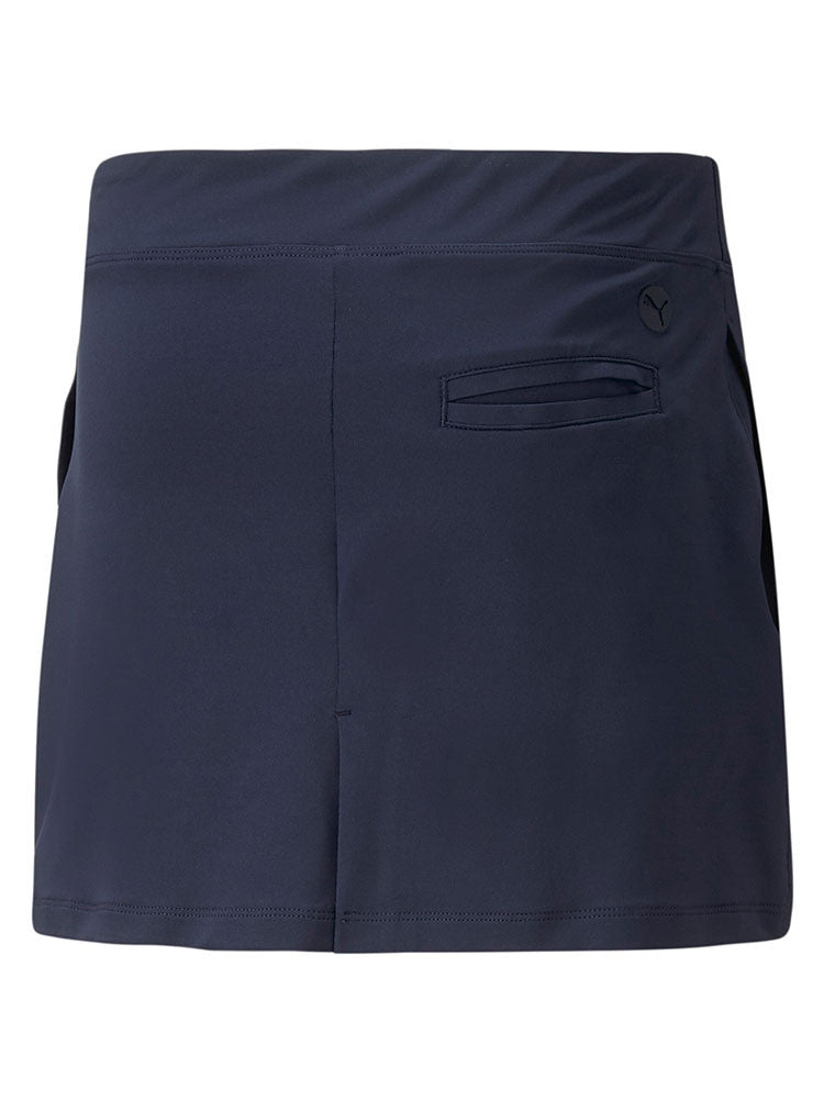 Puma JR Girls Knit Golf Skort - Navy Blazer