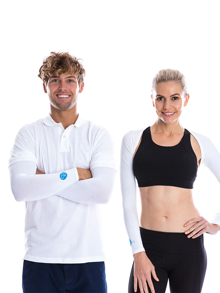 SParms Sun Protection Shoulder Wrap (Shawl) - White