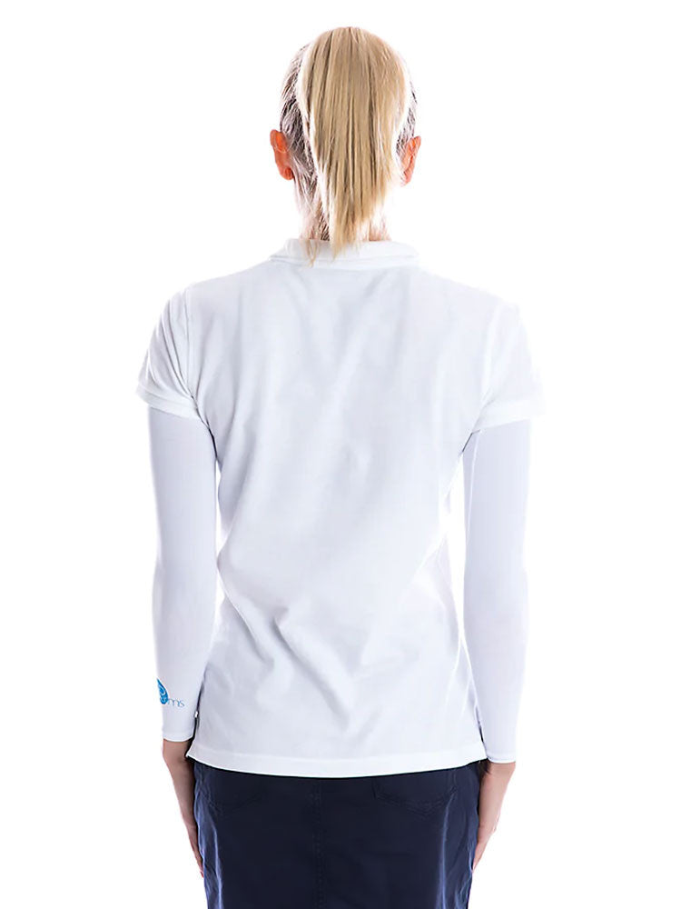 SParms Sun Protection Arm Sleeves - White