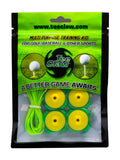 Tee Claw Tee Holder & Training Aid 4 Pack - Yellow/Green