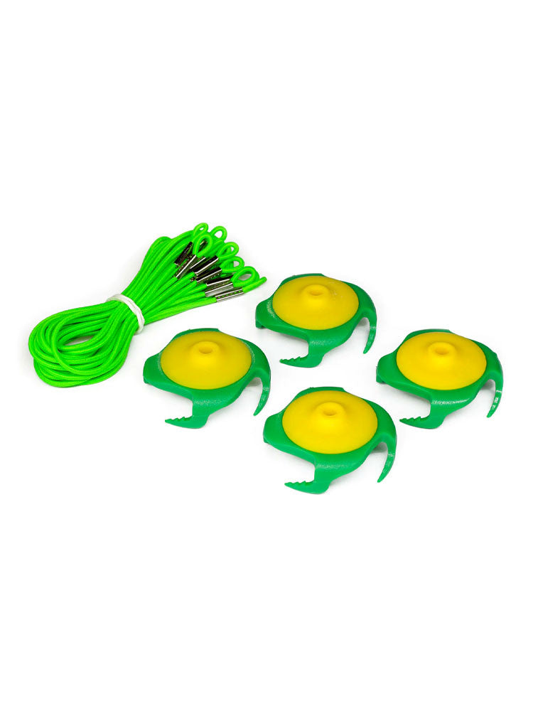 Tee Claw Tee Holder & Training Aid 4 Pack - Yellow/Green