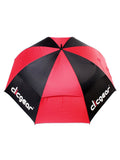 Clicgear Double Canopy 68 Inch Umbrella - Black/Red